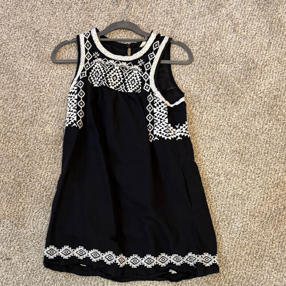 Lucky Brand Black and White Sleeveless Dress